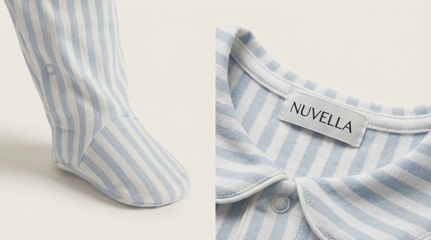 Conjunto de pijama familiar a rayas para madre y bebé | NUVELLA
