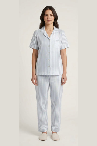 Conjunto de pijama familiar a rayas para madre y bebé | NUVELLA