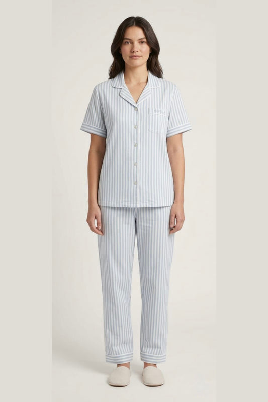 Conjunto de pijama familiar a rayas para madre y bebé | NUVELLA